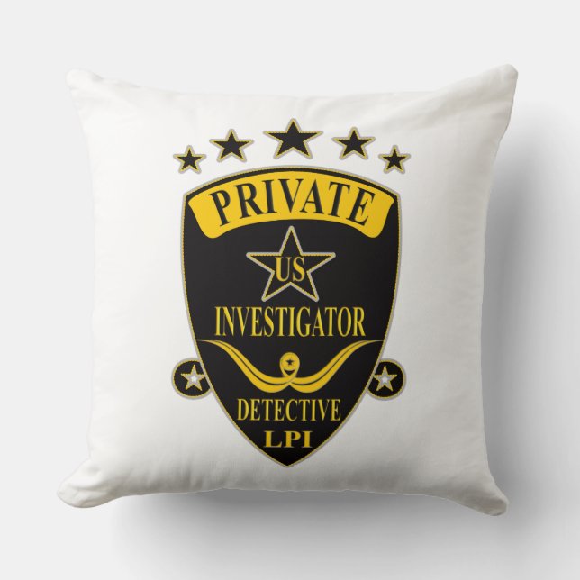 Privé-onderzoeker Pillow Kussen (Voorkant)