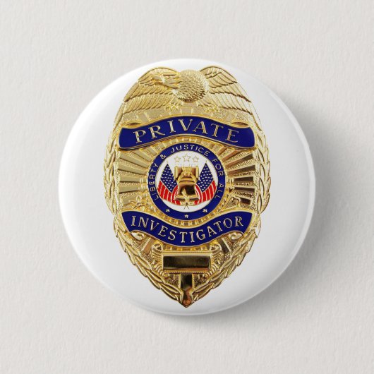 privé-onderzoekersbadge ronde button 5,7 cm (Voorkant)