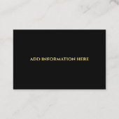 Privé oog Moderne Privé Onderzoeker Visitekaartje (Achterkant)