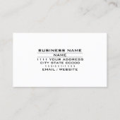 Privé Opsporingsdienst Detective Agency LED Visitekaartje (Achterkant)