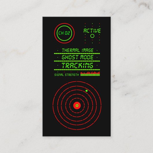 Privé Opsporingsdienst Detective Agency LED Visitekaartje (Voorkant)