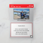 Privé Piloot Inloggen Gefeliciteerd Kaart (Binnen)