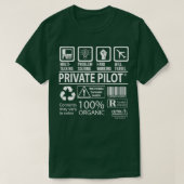Privé Pilot MultiTasking Gecertificeerd object met T-shirt (Design voorkant)