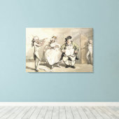 Privé praktijk voorafgaand aan de bal, van Scene Canvas Afdruk (Insitu (Houten vloer))