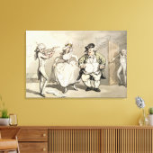 Privé praktijk voorafgaand aan de bal, van Scene Canvas Afdruk (Insitu (Woonkamer))