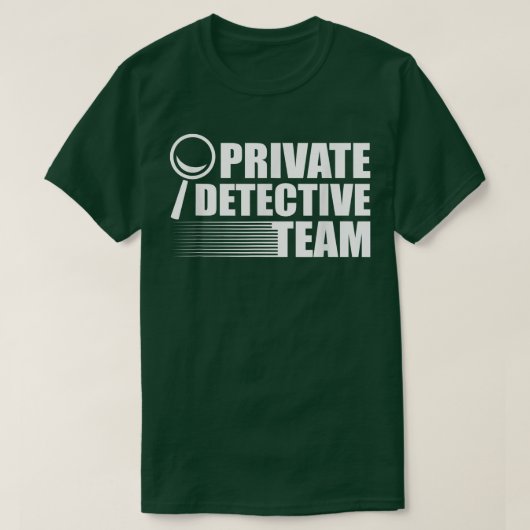 Privé rechercheur Team Crime Scene Forensic Scienc T-shirt (Design voorkant)