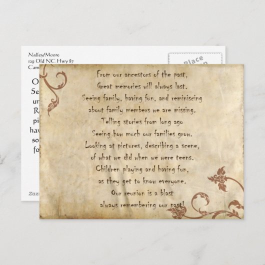 Privé-reüsiekaart Briefkaart (Voorkant / Achterkant)