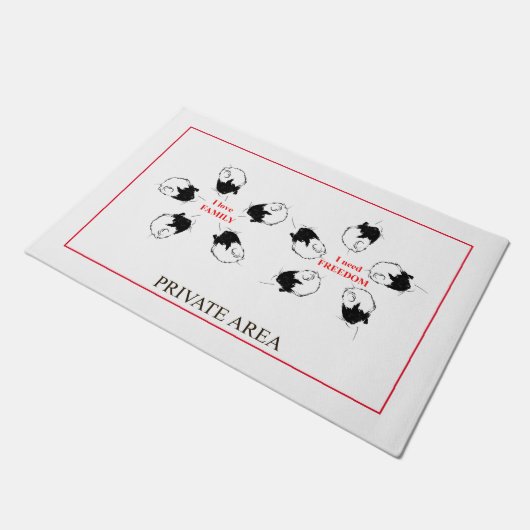 privé-ruimte deurmat (Schuin)