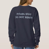 Privé-Shirt Niet lezen Trui (Achterkant)