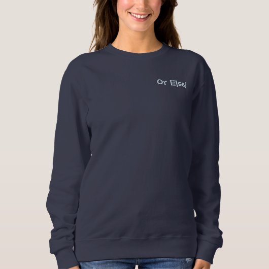 Privé-Shirt Niet lezen Trui (Voorkant)