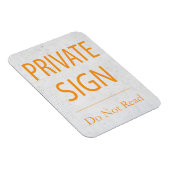 Privé-teken niet lezen magneet (Rechterzijde)