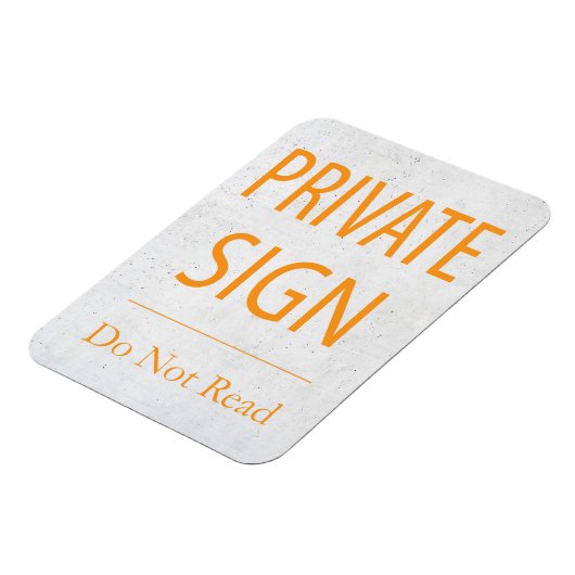 Privé-teken niet lezen magneet (Linkerzijde)