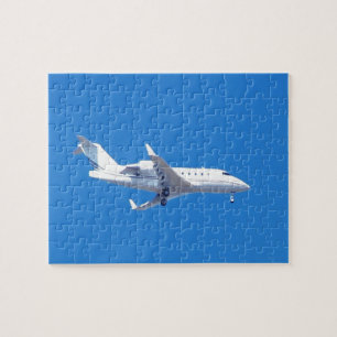 Privé-vliegtuig. Legpuzzel