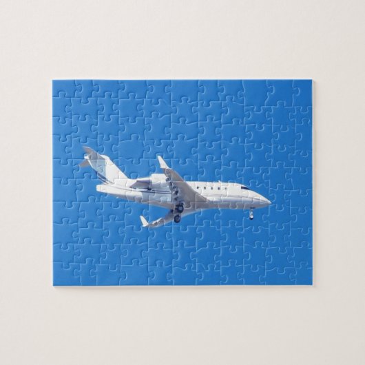 Privé-vliegtuig. Legpuzzel (Horizontaal)