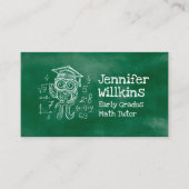 Privé Wiskunde Tutor - Vroege cijfers, elementair Visitekaartje (Voorkant)