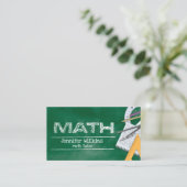 Privé Wiskunde Tutor - Vroege cijfers, elementair Visitekaartje (Staand voorkant)