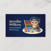 Privé Wiskunde Tutor - Vroege cijfers, elementair Visitekaartje (Voorkant)