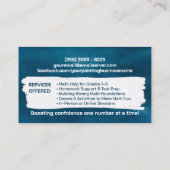 Privé Wiskunde Tutor - Vroege cijfers, elementair Visitekaartje (Achterkant)