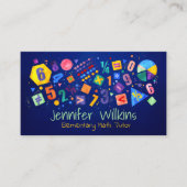 Privé Wiskunde Tutor - Vroege cijfers, elementaire Visitekaartje (Voorkant)