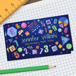 Privé Wiskunde Tutor - Vroege cijfers, elementaire Visitekaartje