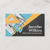 Privé Wiskunde Tutor - Wiskundedocent Visitekaartje (Voorkant)