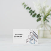 Privé Wiskunde Tutor - Wiskundedocent Visitekaartje (Staand voorkant)