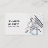 Privé Wiskunde Tutor - Wiskundedocent Visitekaartje (Voorkant)