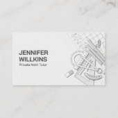 Privé Wiskunde Tutor - Wiskundedocent Visitekaartje (Voorkant)