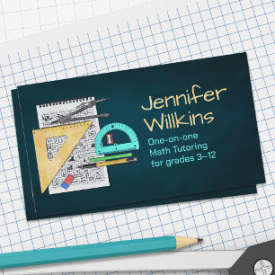 Privé Wiskunde Tutor - Wiskundedocent Visitekaartje