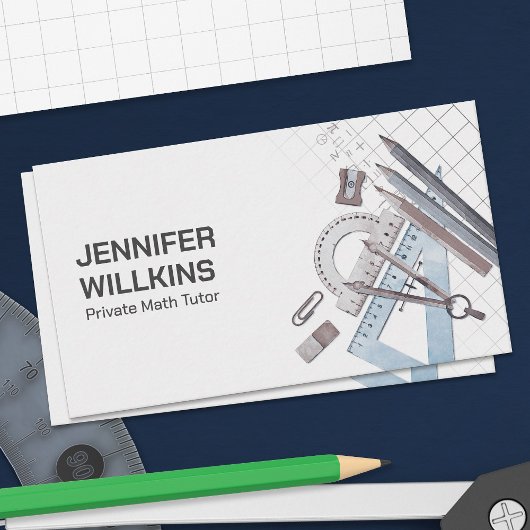 Privé Wiskunde Tutor - Wiskundedocent Visitekaartje