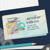 Privé Wiskunde Tutor - Wiskundedocent Visitekaartje