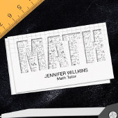 Privé Wiskunde Tutor - Wiskundedocent Visitekaartje