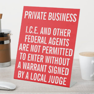 Privé Zakelijke Ken Je Rechten Reclamebord Met Voetstuk
