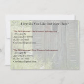 Privéadreswijziging Kaart: landhuis Aankondiging (Achterkant)