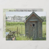 Privéadreswijziging Kaart: landhuis Aankondiging (Voorkant / Achterkant)