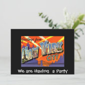 Privéfeest uitnodiging New York (Staand voorkant)