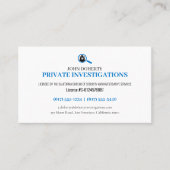 Privéonderzoek | Detective Professioneel Visitekaartje (Voorkant)