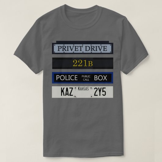 Privet-station supernatuurlijk t-shirt (Design voorkant)