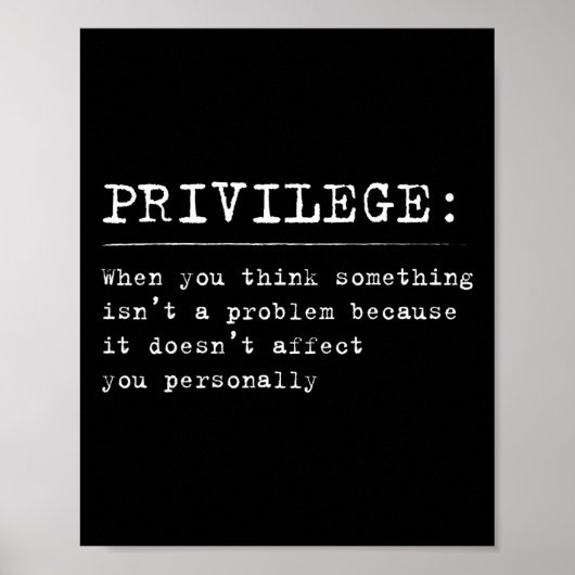 Privilege Definition Equality And Civil Rights Sup Poster (Voorkant)