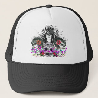 Privileged Dia de Los Muertos Trucker Hat Pet