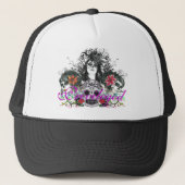 Privileged Dia de Los Muertos Trucker Hat Trucker Pet (Voorkant)