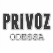 Privoz markt Odesa Sticker (Voorkant)