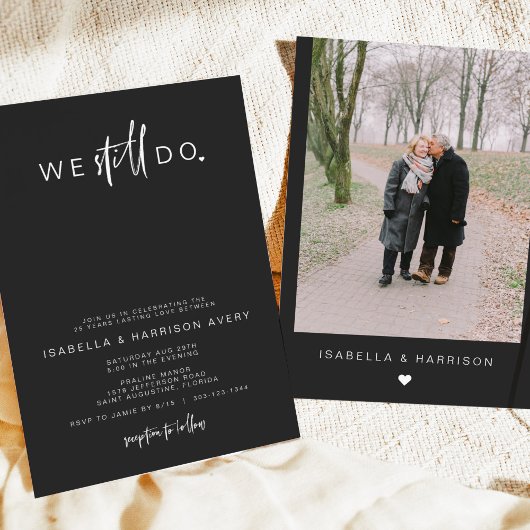 PRIYA Black, hedendaagse foto Vow Renewal Kaart