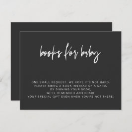 PRIYA Modern Edgy Black Books voor Baby Kaart