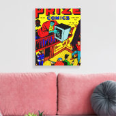 PRIZE Comics Stretched Canvas 1940 afdrukken (Insitu (Woonkamer))