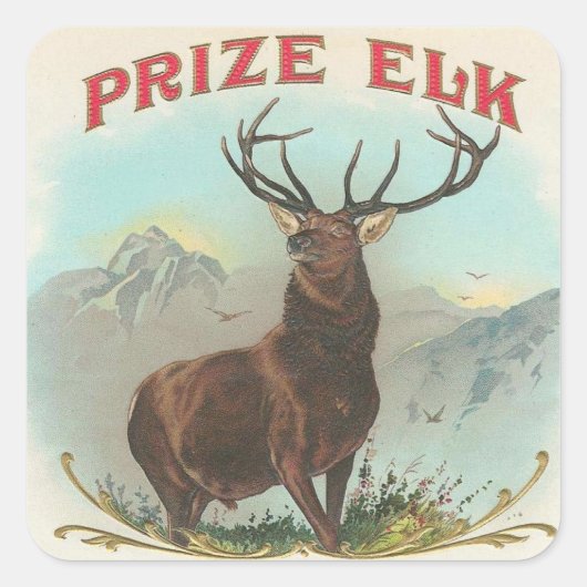 Prize Elk Vierkante Sticker (Voorkant)