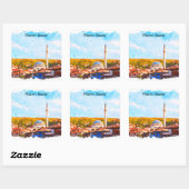 Prizren Kosovo sinan pasha moskee Vierkante Sticker (Vel)