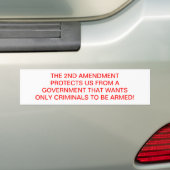 PRO 2E AMENDEMENT BUMPERSTICKER (Op auto)