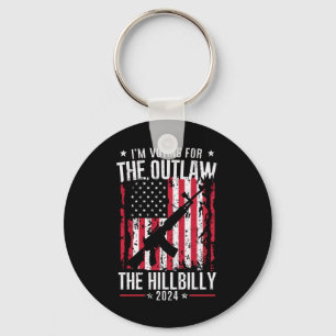 Pro 45 Ik stem op The Outlaw And The Hillbilly Sleutelhanger