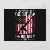Pro 45 Ik stem voor de Outlaw en de Hillbilly Briefkaart (Voorkant)